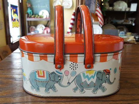 metal lunch box circus|Circus Lunch Box .